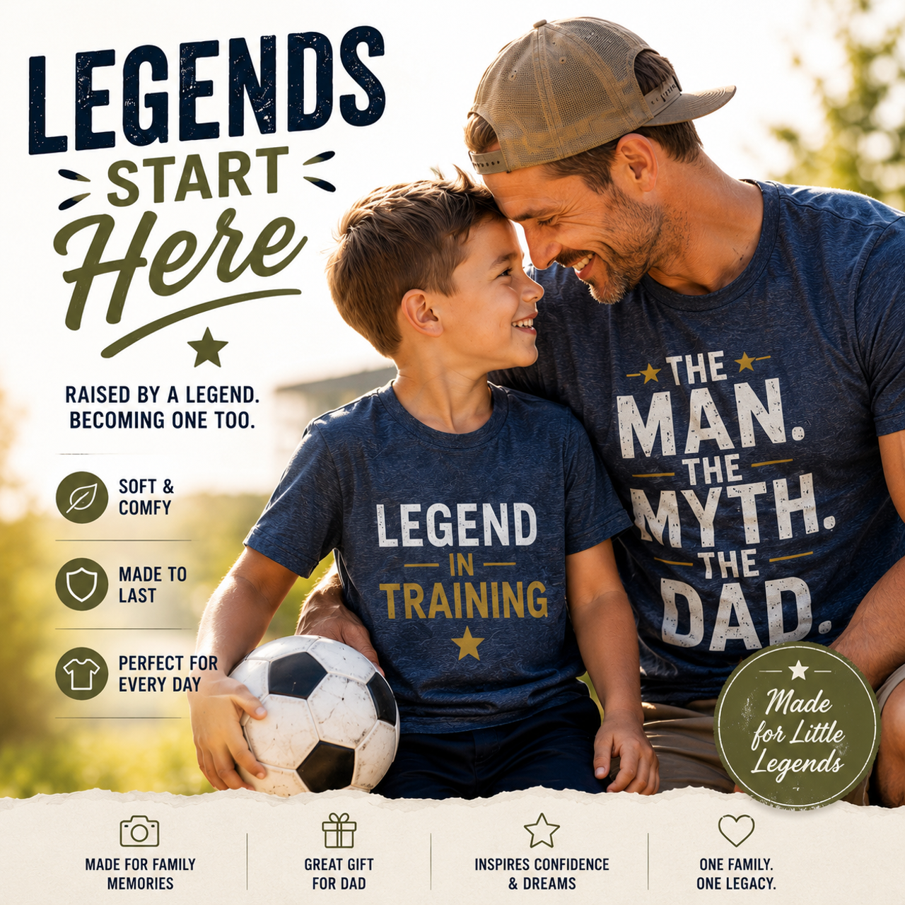 Legend In Training Adult Family Shirt