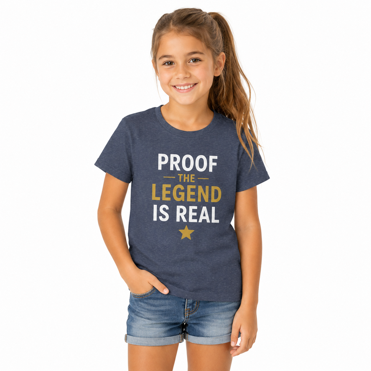 Proof The Legend Is Real Kid's Family Shirt