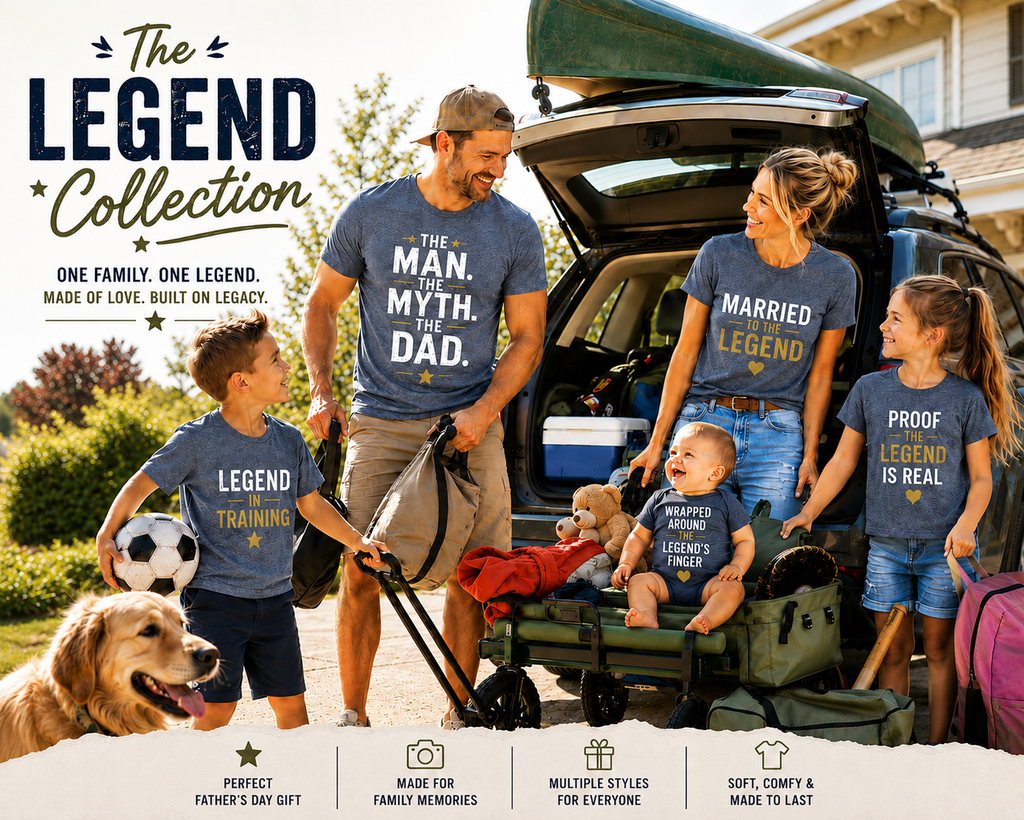 Proof The Legend Is Real Kid's Family Shirt