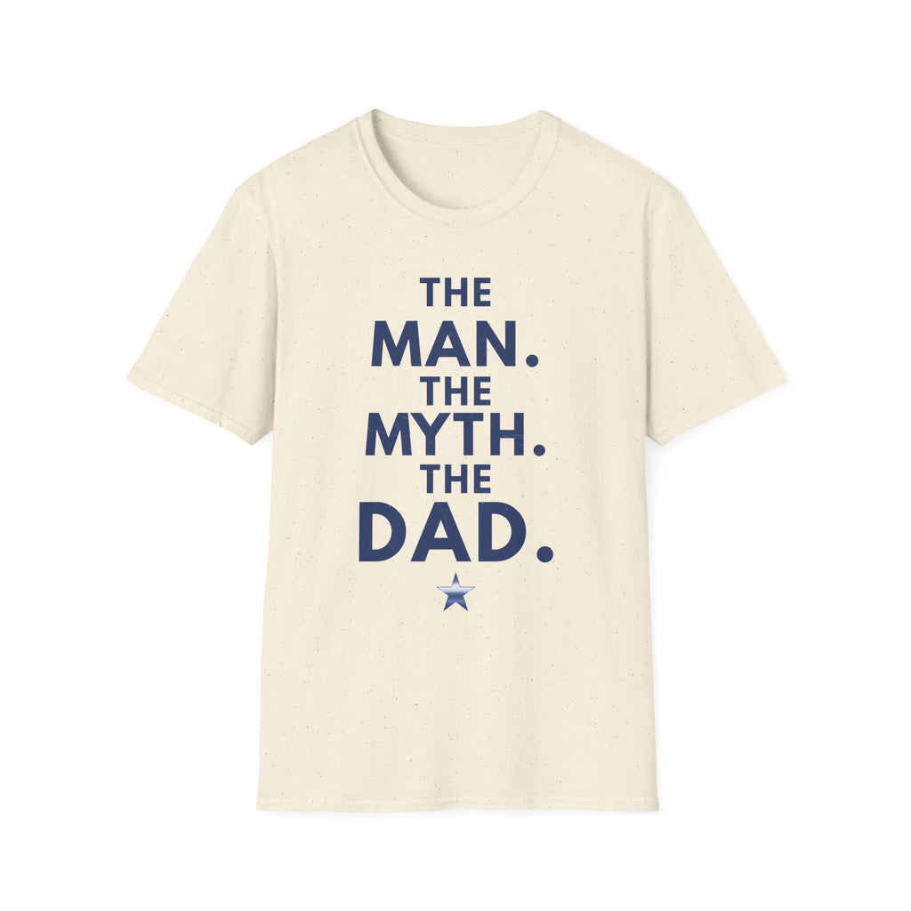 The Man. The Myth. The Dad.™ | Premium Comfort Colors® Natural Tee | Father's Day Family Shirt