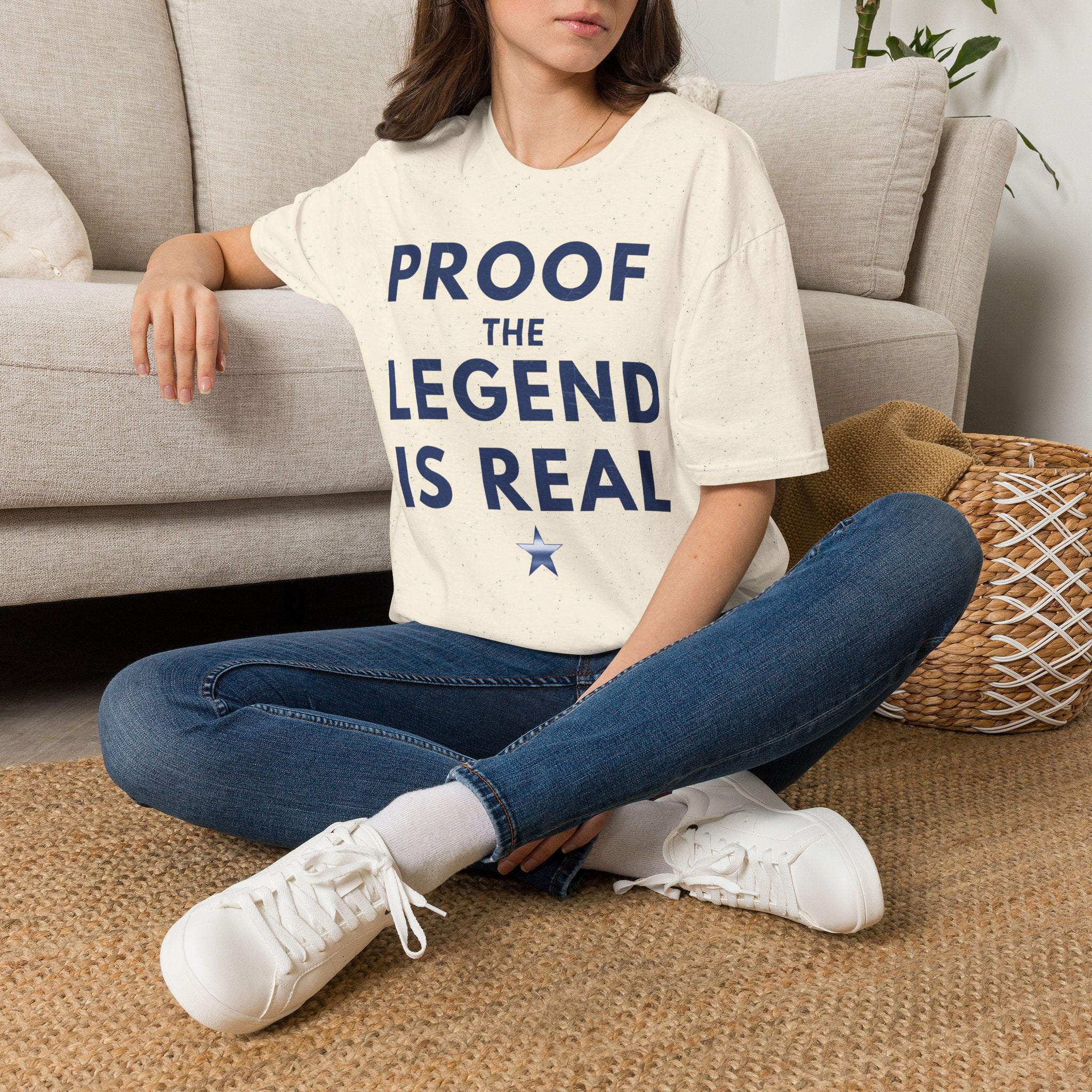 Proof The Legend Is Real Daughter Shirt | Matching Father's Day Family Shirt | Comfort Colors Natural Tee